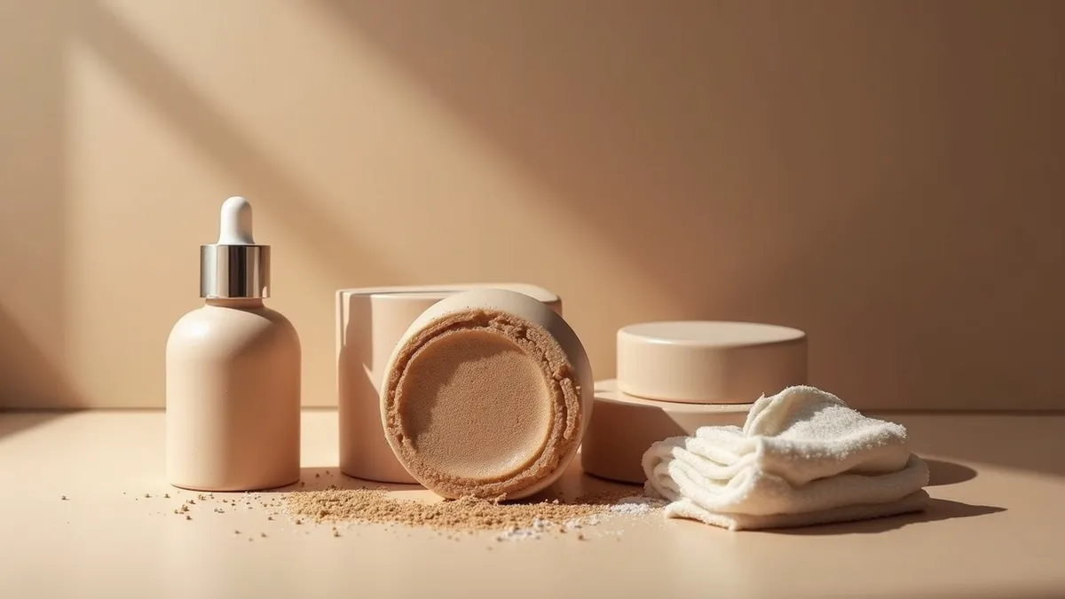 Image éditoriale pour Beauté masculine moderne : soins, texture et naturel par Philippe Chamois