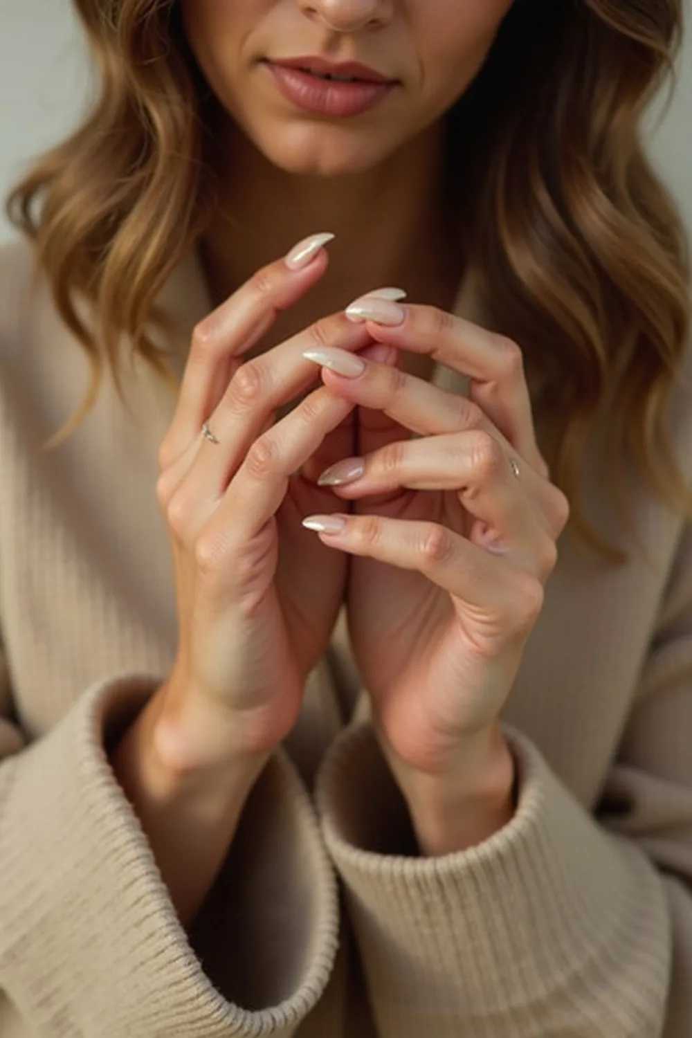 Image Pinterest pour Chrome nails doux : porter la brillance avec subtilité par Philippe Chamois