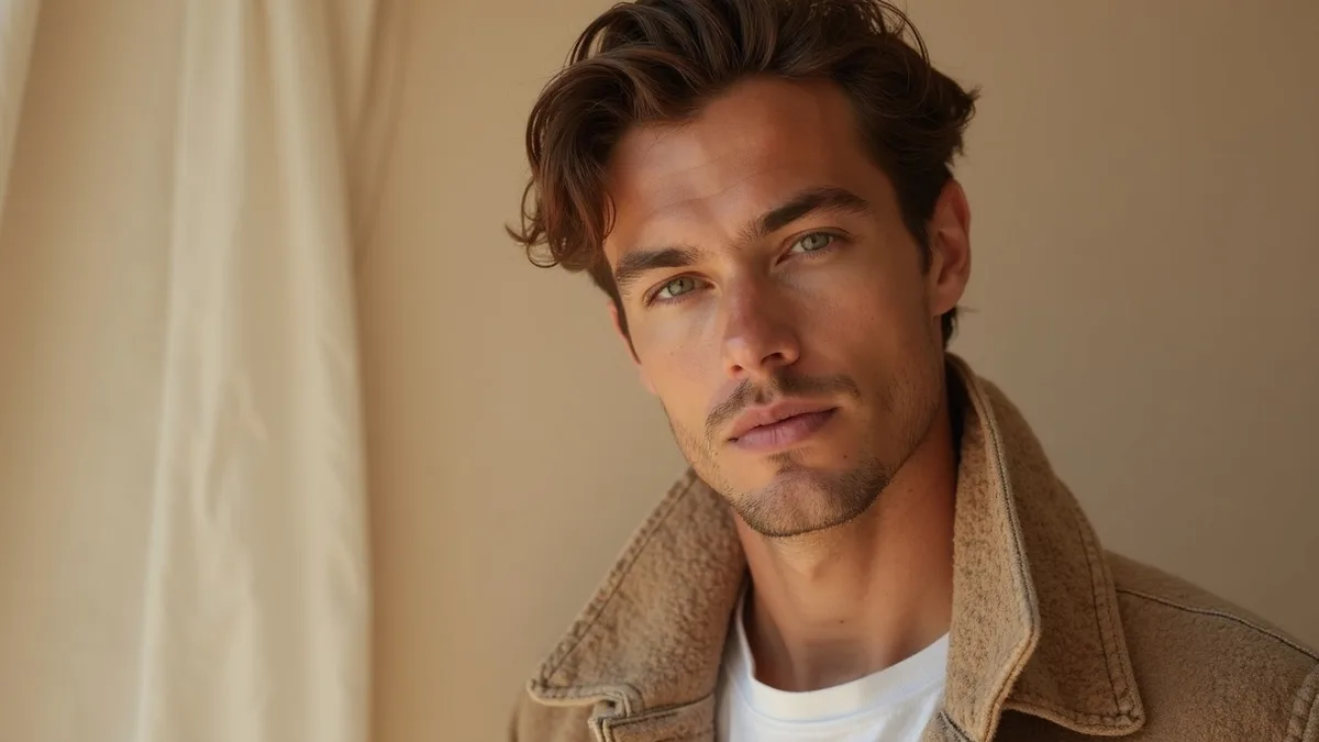 Image éditoriale pour Outfit beige homme : idées modernes et élégantes par Philippe Chamois