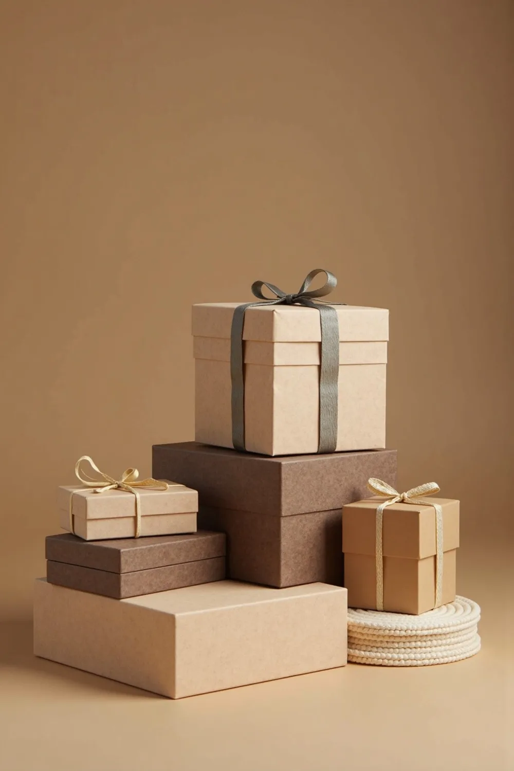 Image Pinterest pour Packaging cadeau aesthetic : matières et détails simples par Philippe Chamois