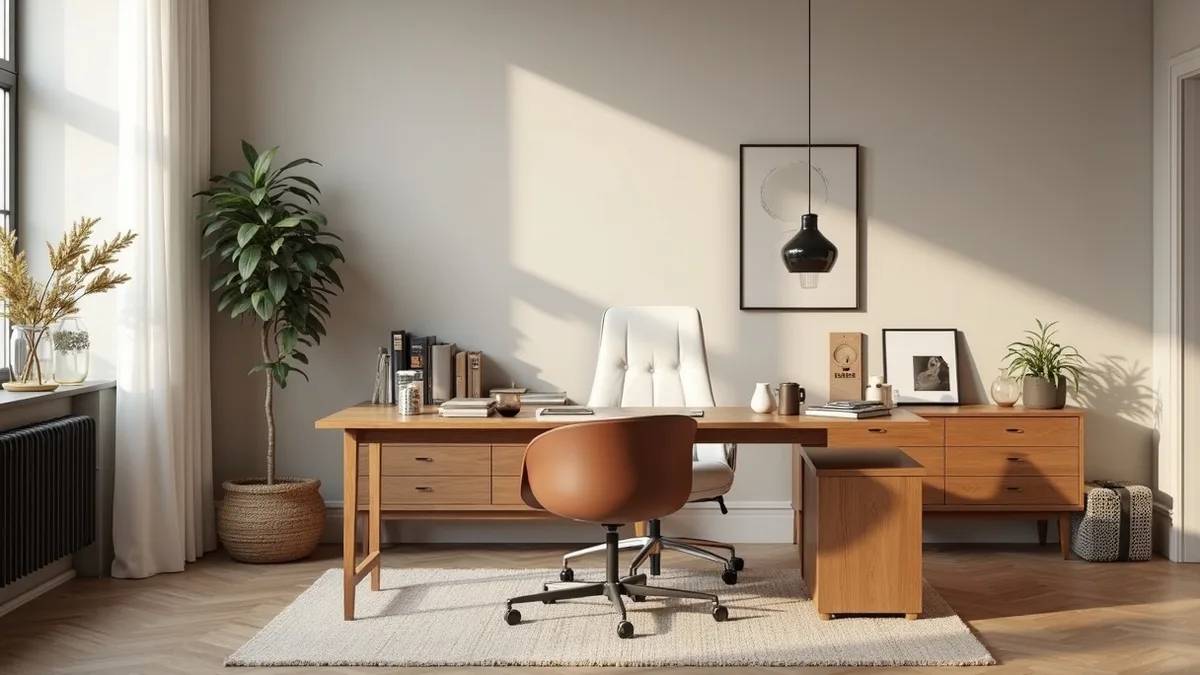 Image éditoriale pour Style de bureau moderne : élégant sans être rigide par Philippe Chamois